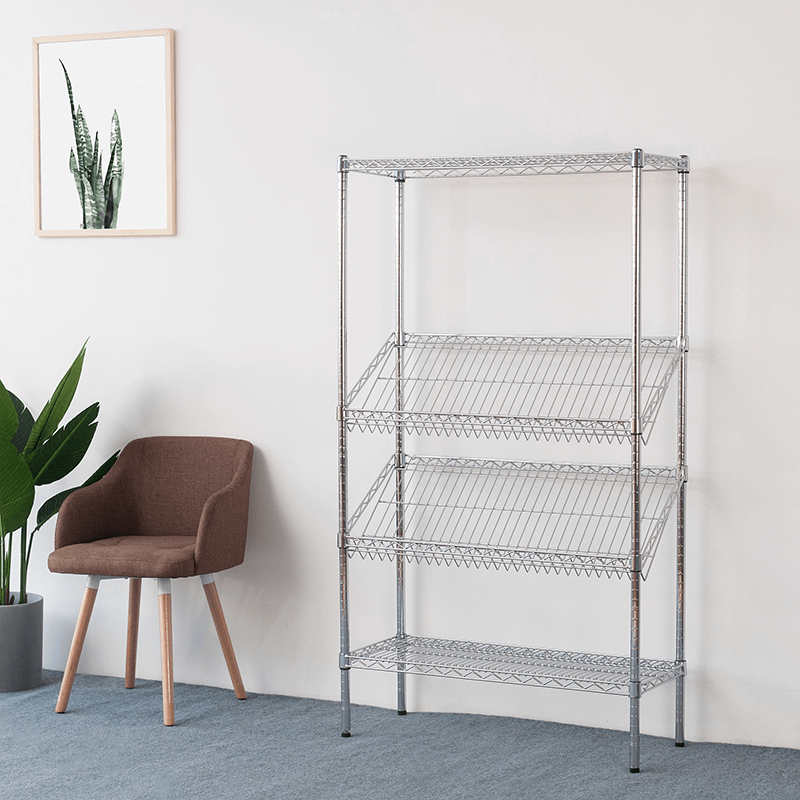 ?slanted-shelf RACK