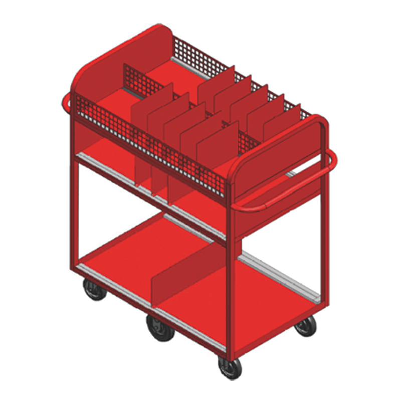 Easy to pick different size of goods with Movable Dividers.